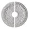 Ekena Millwork Raymond Ceiling Medallion, Two Piece (Fits Canopies up to 3 5/8"), 17 5/8"OD x 3 5/8"ID x 7/8"P CM17RA2 - alternate 1